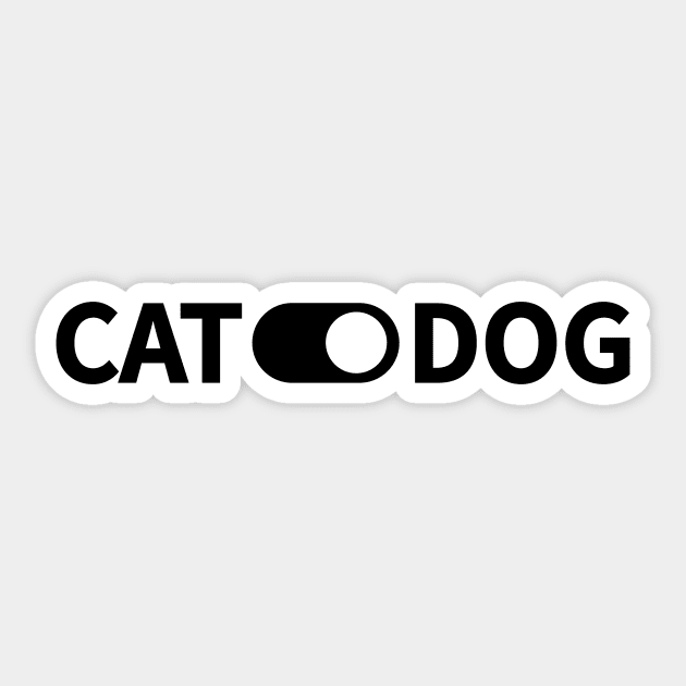 Dog Person's Cat Dog Poll Sticker by Attapet Original